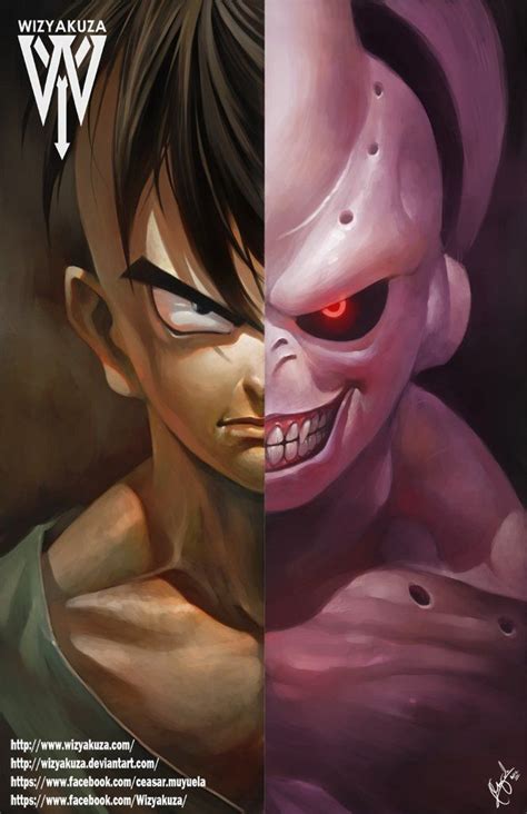 Reincarnation Of Evil Split Anime Dragon Ball Art Dragon Ball Z
