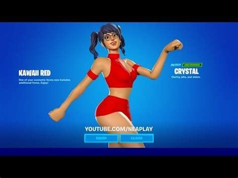 Crystal Rojita Kawaii Fortnite Youtube Gamer Girl Hot Skin