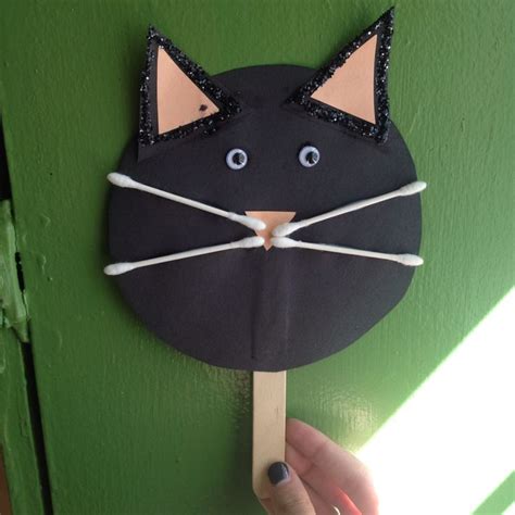 Preschool Cat Craft For Learning The Color Black Cat Crafts