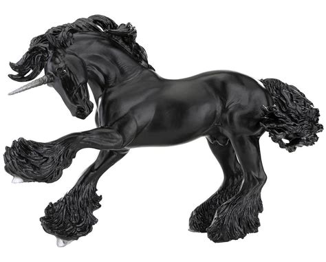 Breyer Horses Obsidian Black Unicorn Stallion 19 Traditional Scale