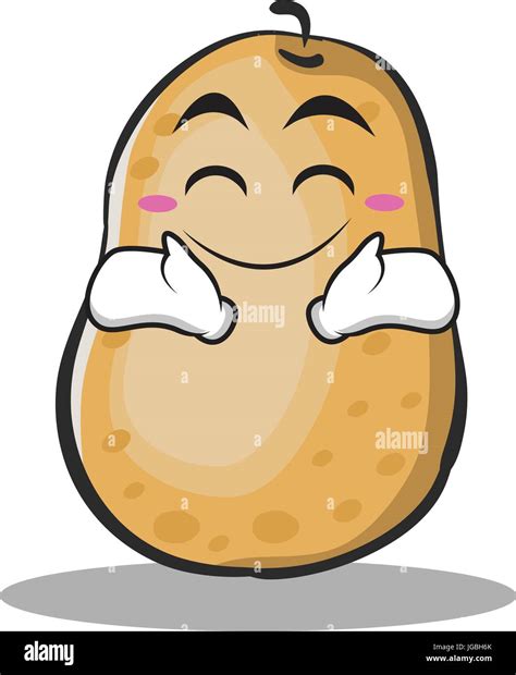 Happy Potato Character Cartoon Style Stock Vector Image And Art Alamy