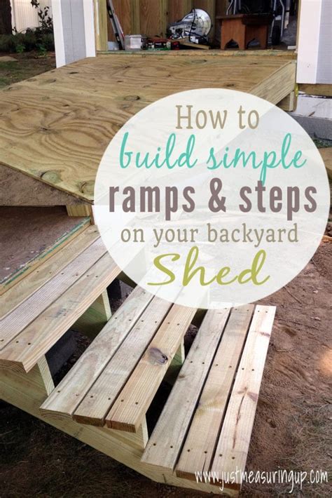 How To Build A Shed Building A Ramp Steps And Doors For A Diy Shed