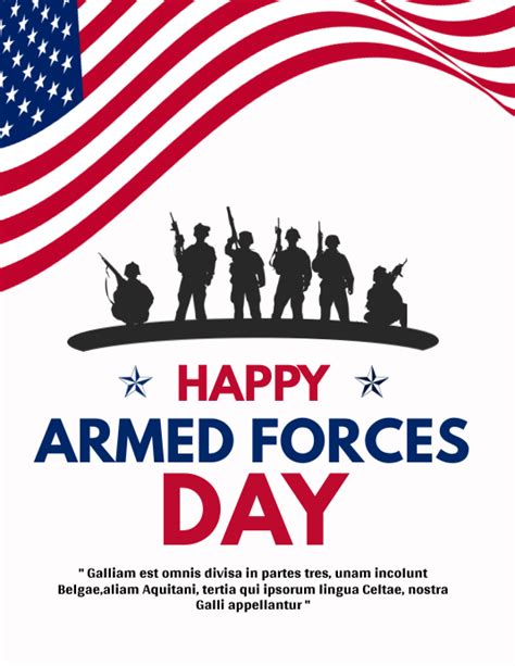 Copy Of Happy Armed Forces Day Flyer Design Template Postermywall