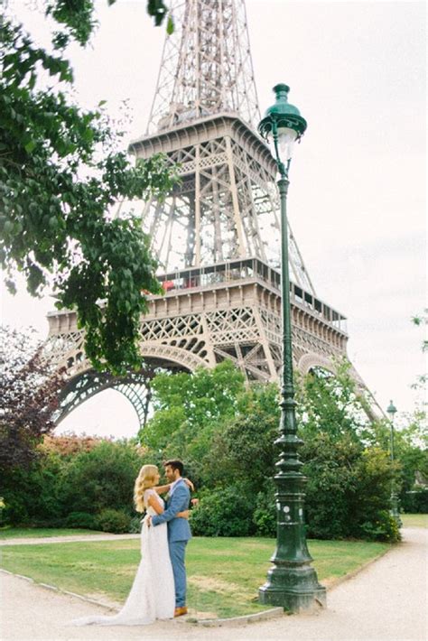 Intimate And Relaxed Elopement In Paris French Wedding Style French