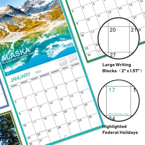 Buy 2022 Wall Calendar Monthly Wall Calendar 2022 January 2022