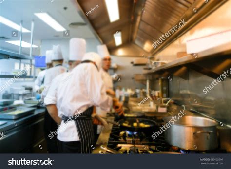 Motion Chefs Restaurant Kitchen Chef Motion Stock Photo Edit Now