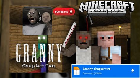 granny chapter 2 map for minecraft pe how to download granny 2 map in minecraft pe mcpe maps