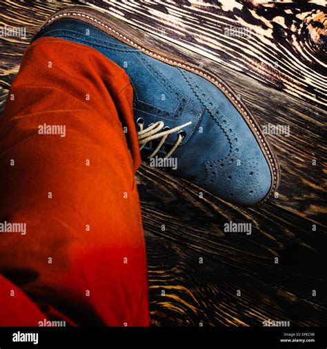 Close Up Of Mens Brogues Also Known As Derbiesgibsons Or Wingtips
