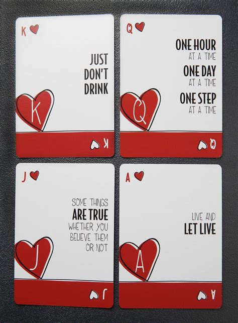 Sober Cards Sobriety Games Inspirational Playing Cards
