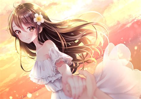 Anime Girl In Summer Dress Original Rawwnime