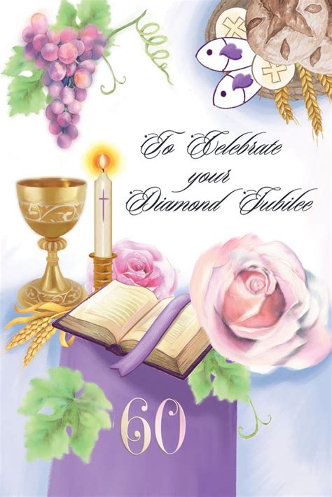 Diamond Jubilee Religious Cards Di14 Pack Of 12 2 Designs