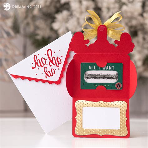 Santa T Card Holder Svg Svg Files For Cricut And Silhouette