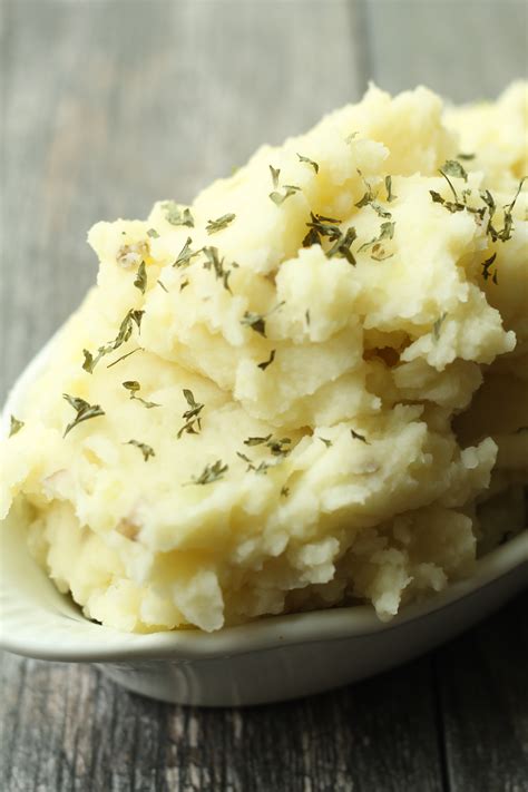 They should gently (but not vigorously) bubble in the oil. Homemade Mashed Potatoes | Slyh in the Kitchen