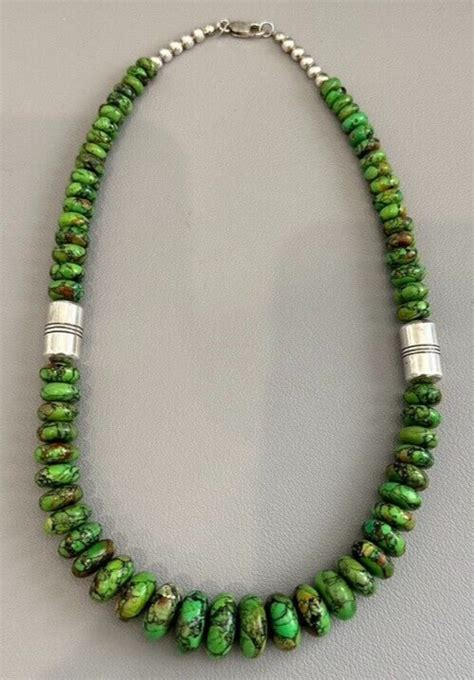 Dtr Jay King Bold Green Turquoise Graduated Bead Neck Gem
