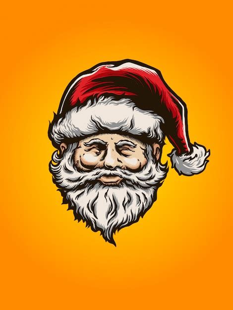 Premium Vector Happy Santa In Christmas Illustration