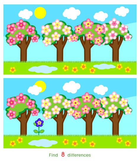 Find The Difference Garden Illustrations Royalty Free Vector Graphics