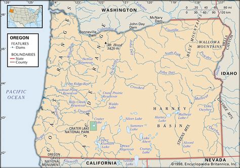 Oregon Capital Map Population And Facts Britannica