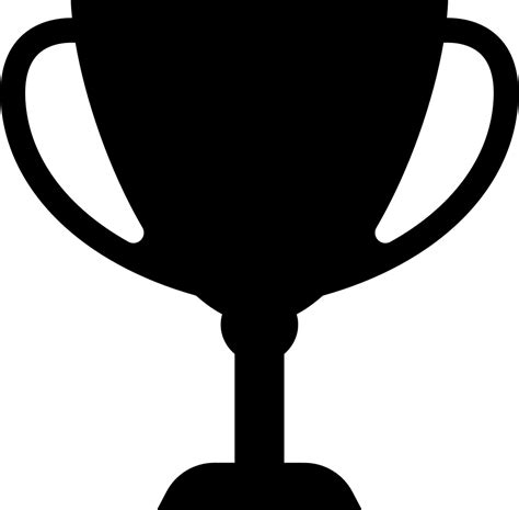 From wikimedia commons, the free media repository. Silhouette clipart trophy, Silhouette trophy Transparent ...