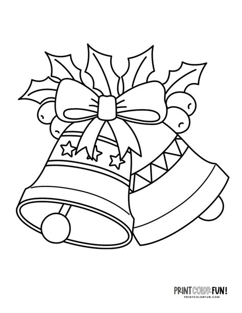 10 Christmas bells clipart & coloring pages to ring in the holiday