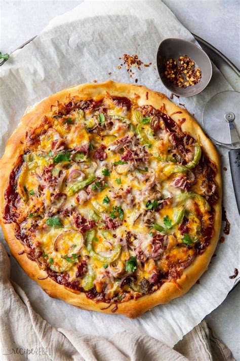 Bbq Philly Cheesesteak Pizza The Recipe Rebel