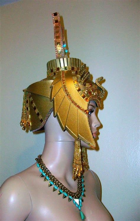Cleopatra Crown Gold And Red Made To Order Burning Man Etsy España