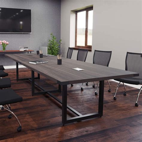 Tribesigns 8ft Conference Table X X Inches Boat Shaped Meeting Table
