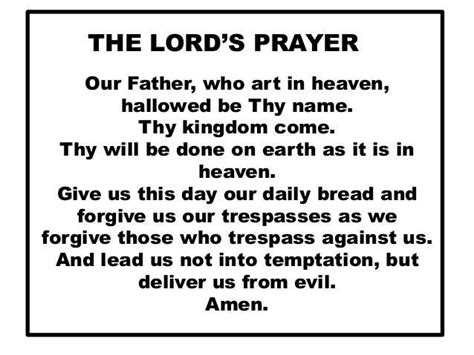 Pin On The Lords Prayer