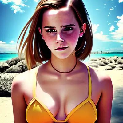Openjourney Prompt Emma Watson Bikini Big Boobs Beach Prompthero