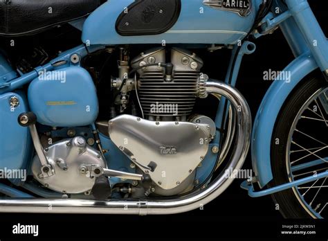 Beautifully Restored Vintage Ariel Motorcycles Stock Photo Alamy