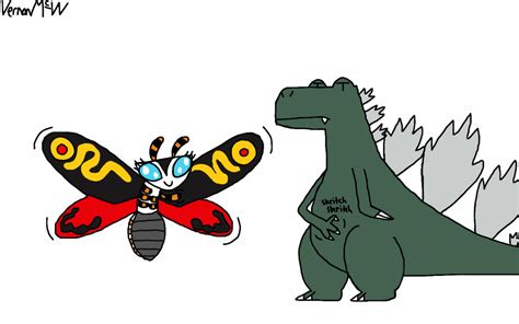 Godzilla And Mothra By Vernonmcw On Deviantart