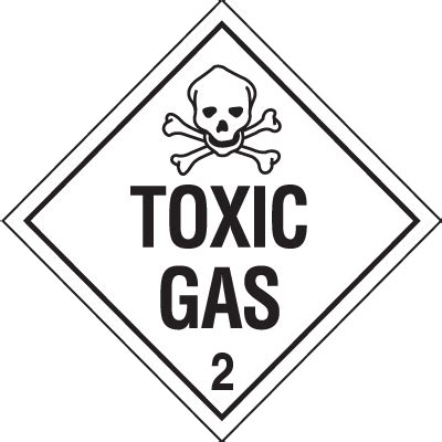 Toxic Gas Hazardous Material Placards Seton Clipart Best Clipart Best