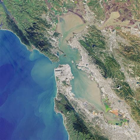 Satellite View Of The San Francisco Bay Area Posters And Prints By Corbis