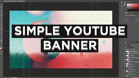 Photoshop Tutorial How To Make An Easy Youtube Banner Youtube