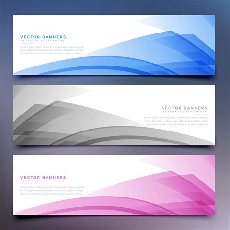 Web Banners Headers Banner Header Royalty Free Vector