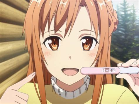 Anime Characters Announcing They Re Pregnant Is A New Meme Sword Art Online Asuna Sword Art