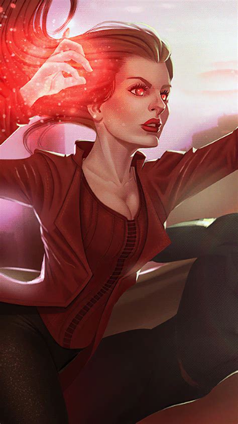 750x1334 Scarlet Witch And Vision Wanda Maximoff 4k Iphone 6 Iphone 6s