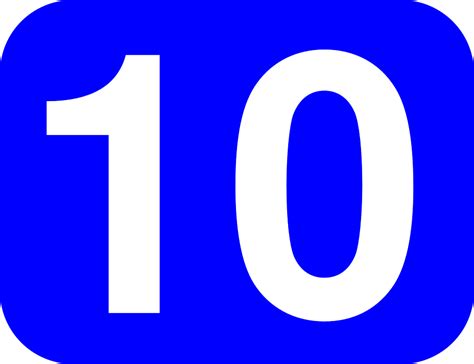 Vector Gratis Número 10 Diez Redondeado Imagen Gratis En Pixabay