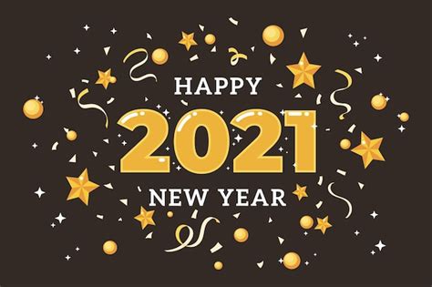 Free Vector New Year 2021 In Flat Design