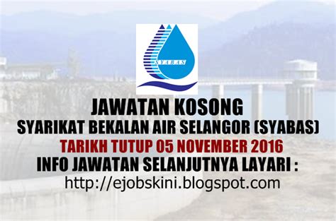 The company was founded in 1996 and is based in kuala lumpur, malaysia. Jawatan Kosong Syarikat Bekalan Air Selangor (SYABAS) - 05 ...