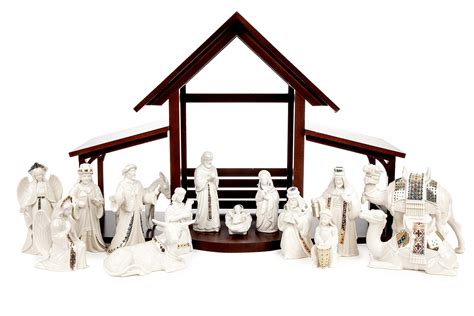 Lenox Nativity Set With Stable Witherells Auction House