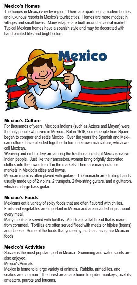 All About Mexico For Kids Childhood Education Mexico For Kids