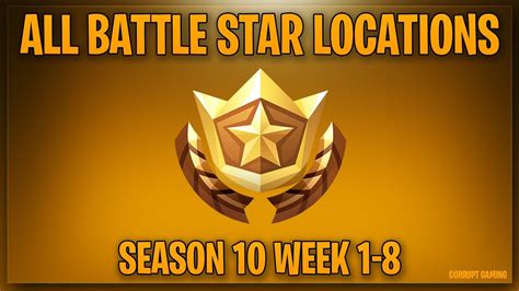 All Season 10 Secret Battle Star Locations Week 1 8 Youtube