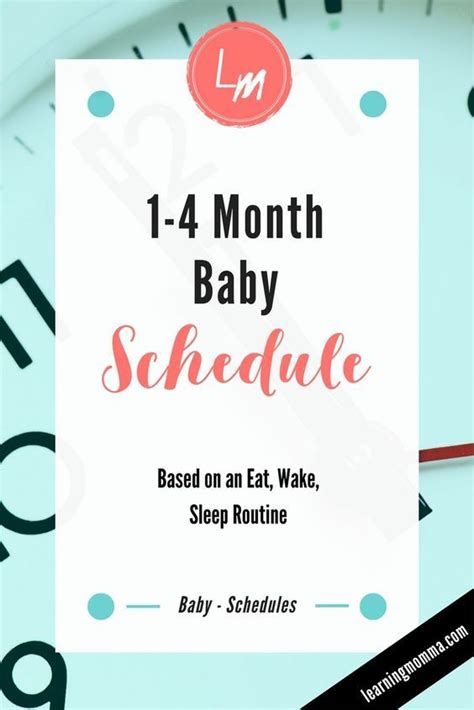 1 4 Month Baby Schedule Sleeping And Eating Routine Baby Schedule