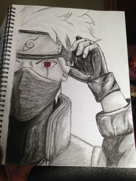 Kakashi Hatake Pencil Sketch Kakashi Drawing Naruto Sketch Drawing