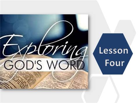 Exploring Gods Word Lesson 4 Special Space
