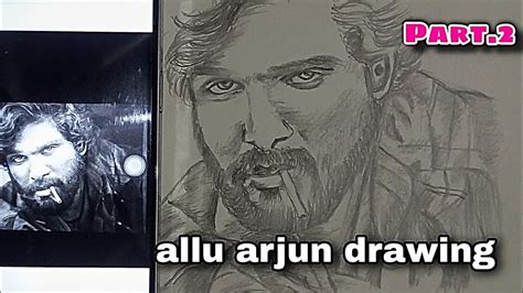 Allu Arjun Drawing Easy 👌💥allu Arjun Drawing Easy Step By Step Youtube