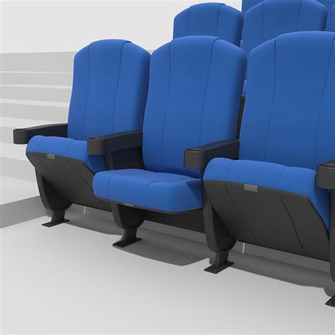 Order a meal before the show, and then dine and watch without having to leave the movie. 3d chairs movie theater model