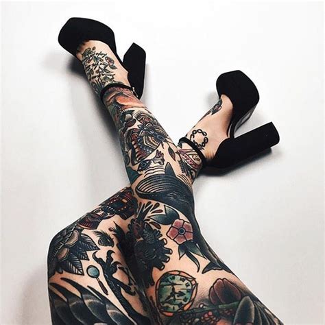 16 tattooed legs that scream ‘total leg sleeve goals tattoodo trendy tattoos body art