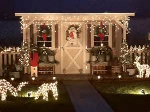 Christmas Shed Outside Christmas Decorations Outdoor Christmas