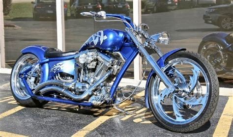 2004 Motor City Custom Built Motorcycle Blue